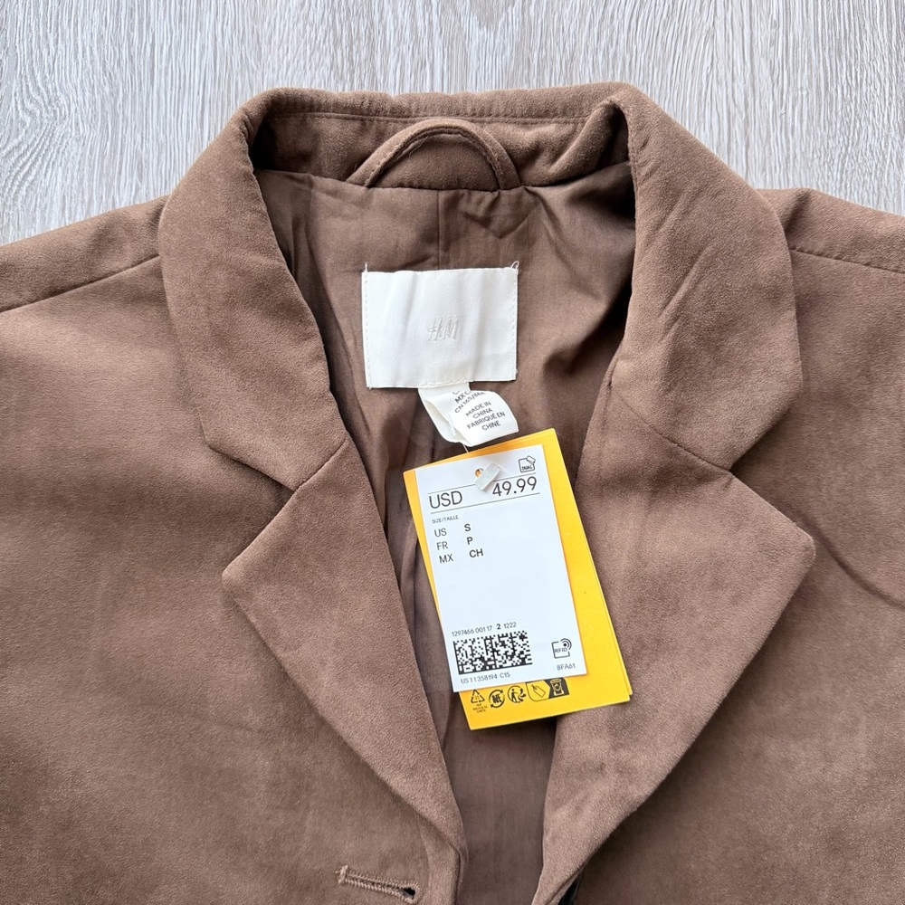 H&M Brown Suede Women's Jacket - Picture 5 of 5
